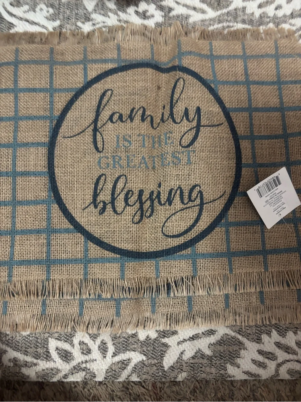 Set of 5 Country Farmhouse Woven Burlap Place Mats – NWT
